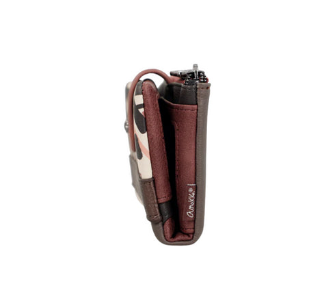 Portofel casual, dama, ANEKKE 41809-907, maro, piele ecologica